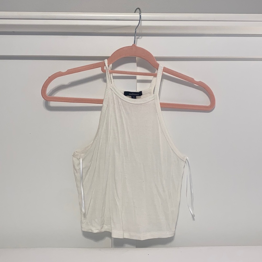 Ambiance cropped white cami